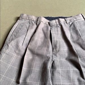 Tweed cuffed slacks